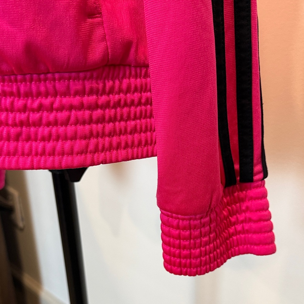 Adidas Vibrant Pink Bomber/Track Jacket Size XL (16) - Picture 7 of 14
